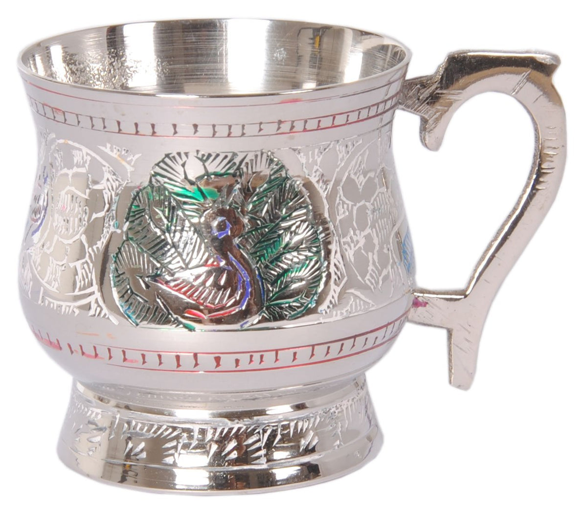 Pure Brass Luxury Hammer Design - Tea Cup & Saucer Set - 200 ML - Yell –  SHIV SHAKTI ARTS