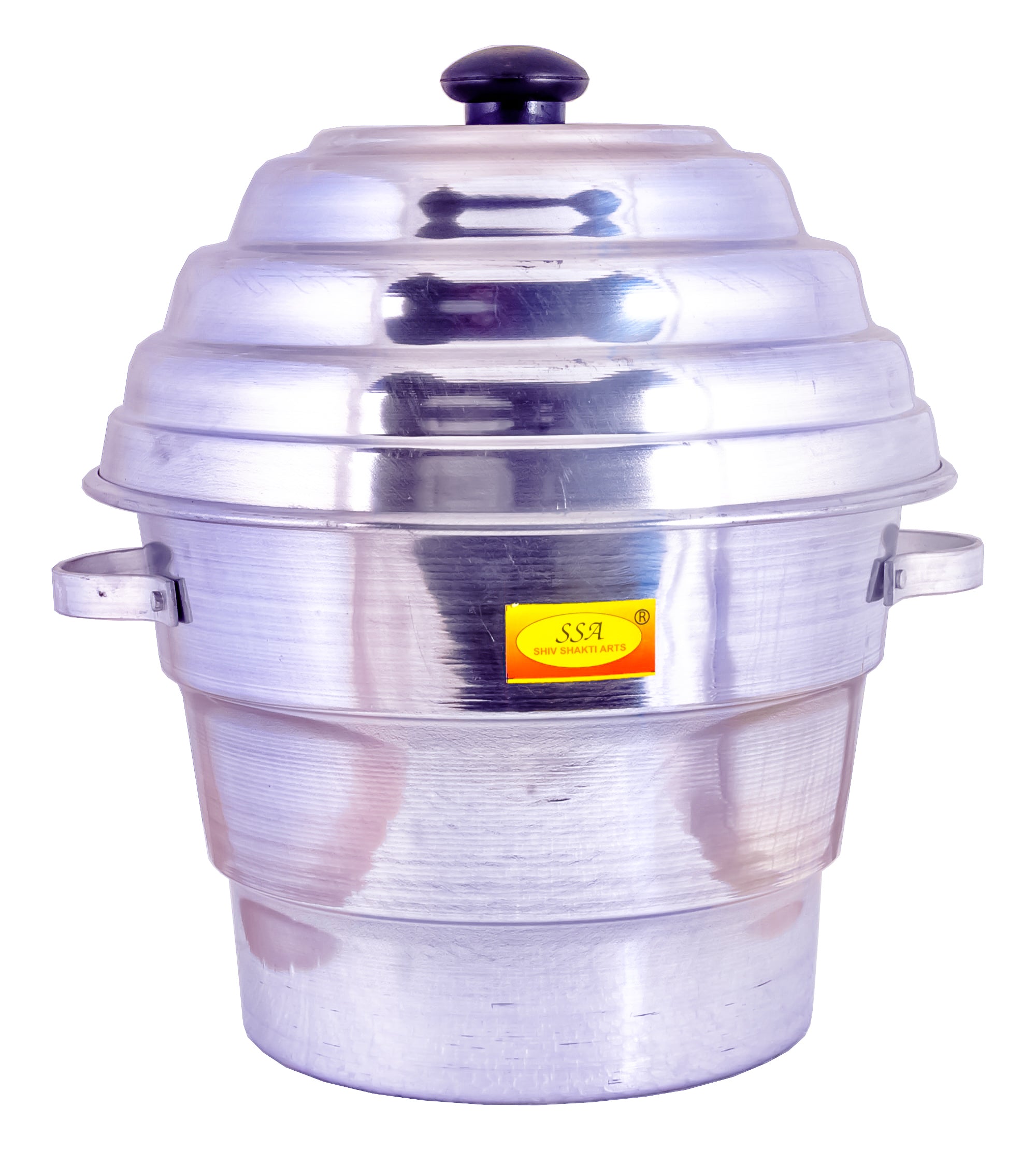 Aluminium Idli-Dhokla Maker 15 Idlis (1 Pot, Lid, Idli Plates, Dhokla Plates) Idli Cooker Idli/dhokla/Momos Maker Heavy Gauge for Kitchen