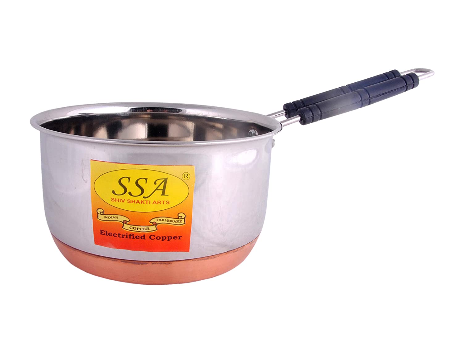 Pure Copper Fry Pan/Cooking & Serving Pan/Sauce pan (350 ml) - 35 cm x –  SHIV SHAKTI ARTS