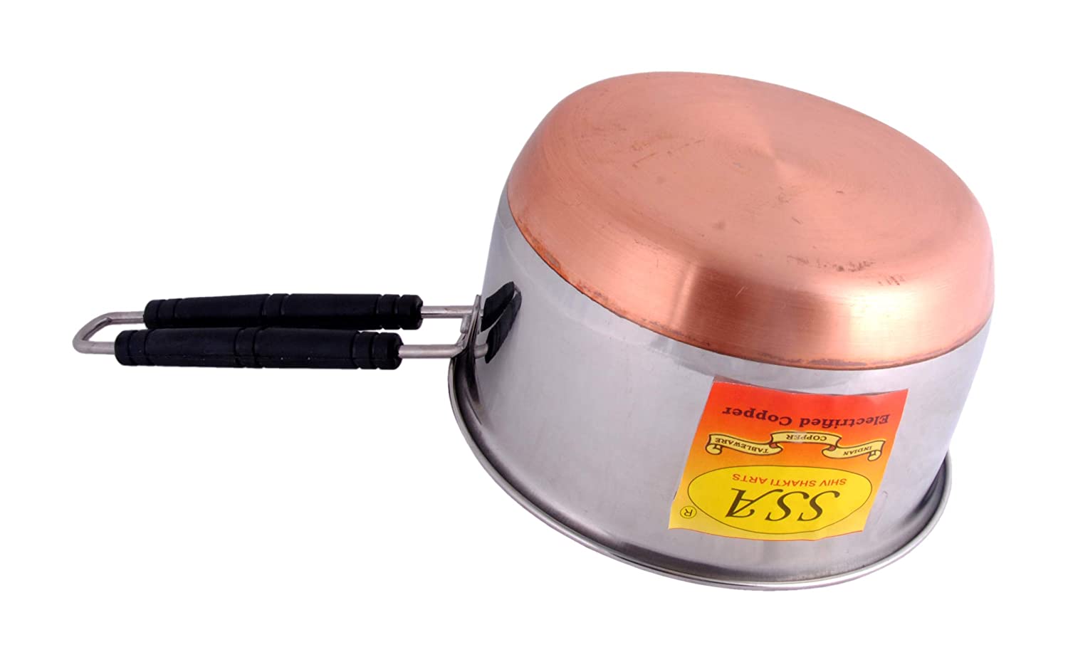 Pure Copper Fry Pan/Cooking & Serving Pan/Sauce pan (350 ml) - 35 cm x –  SHIV SHAKTI ARTS