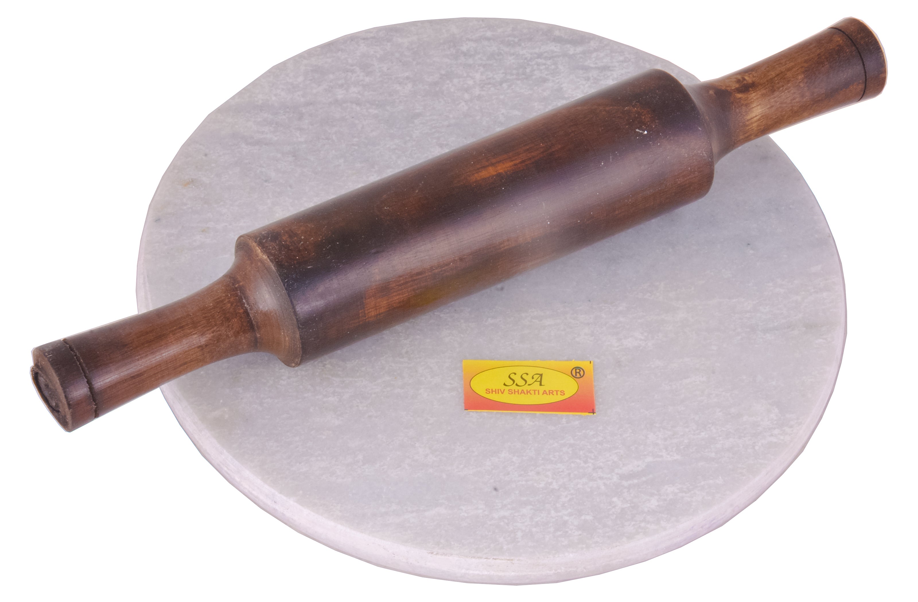 Marble Roti Maker Indian White Marble Roti Maker with Wooden Belan/White Marble Chakla ...