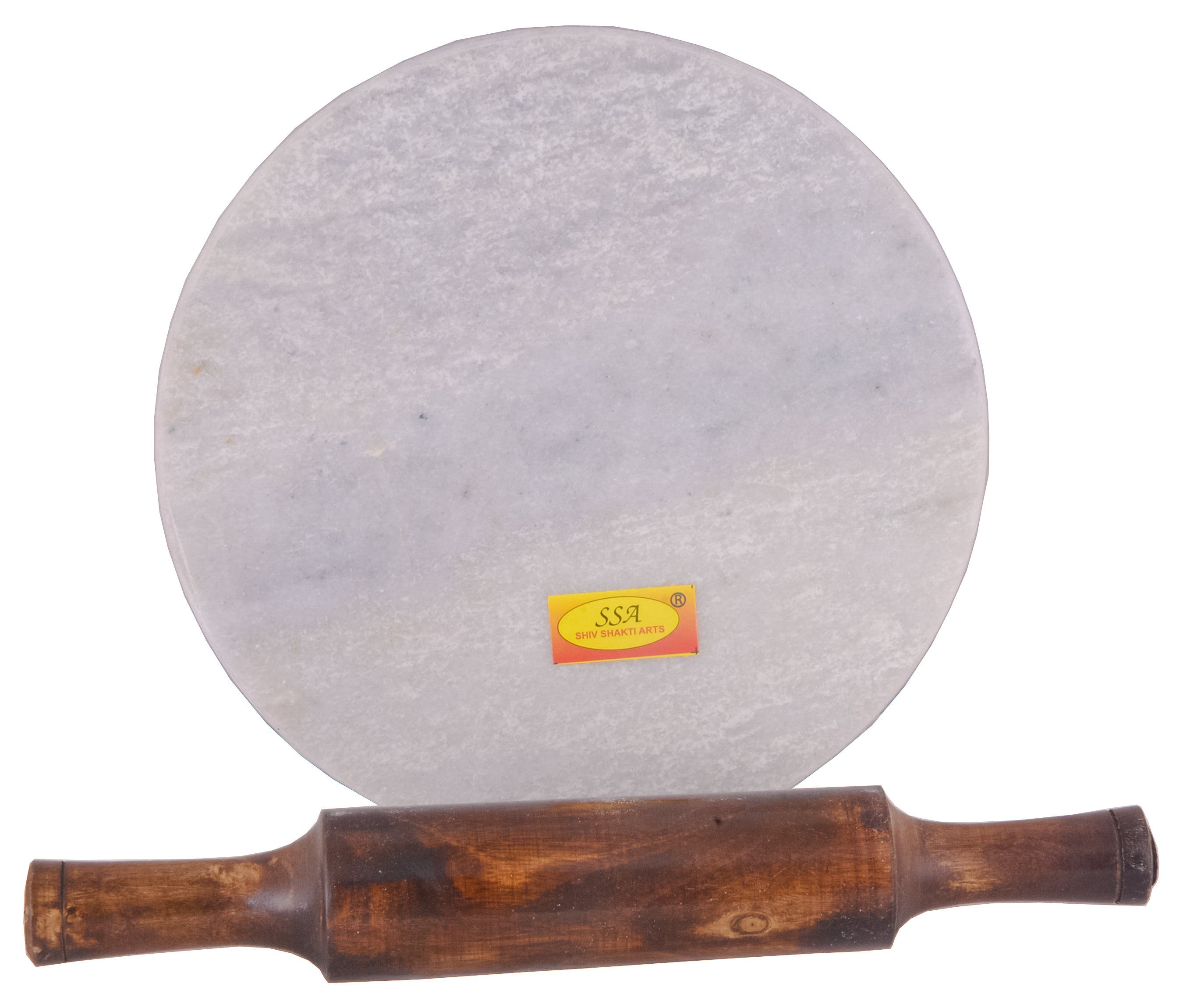 Marble Roti Maker Indian White Marble Roti Maker with Wooden Belan/White Marble Chakla ...