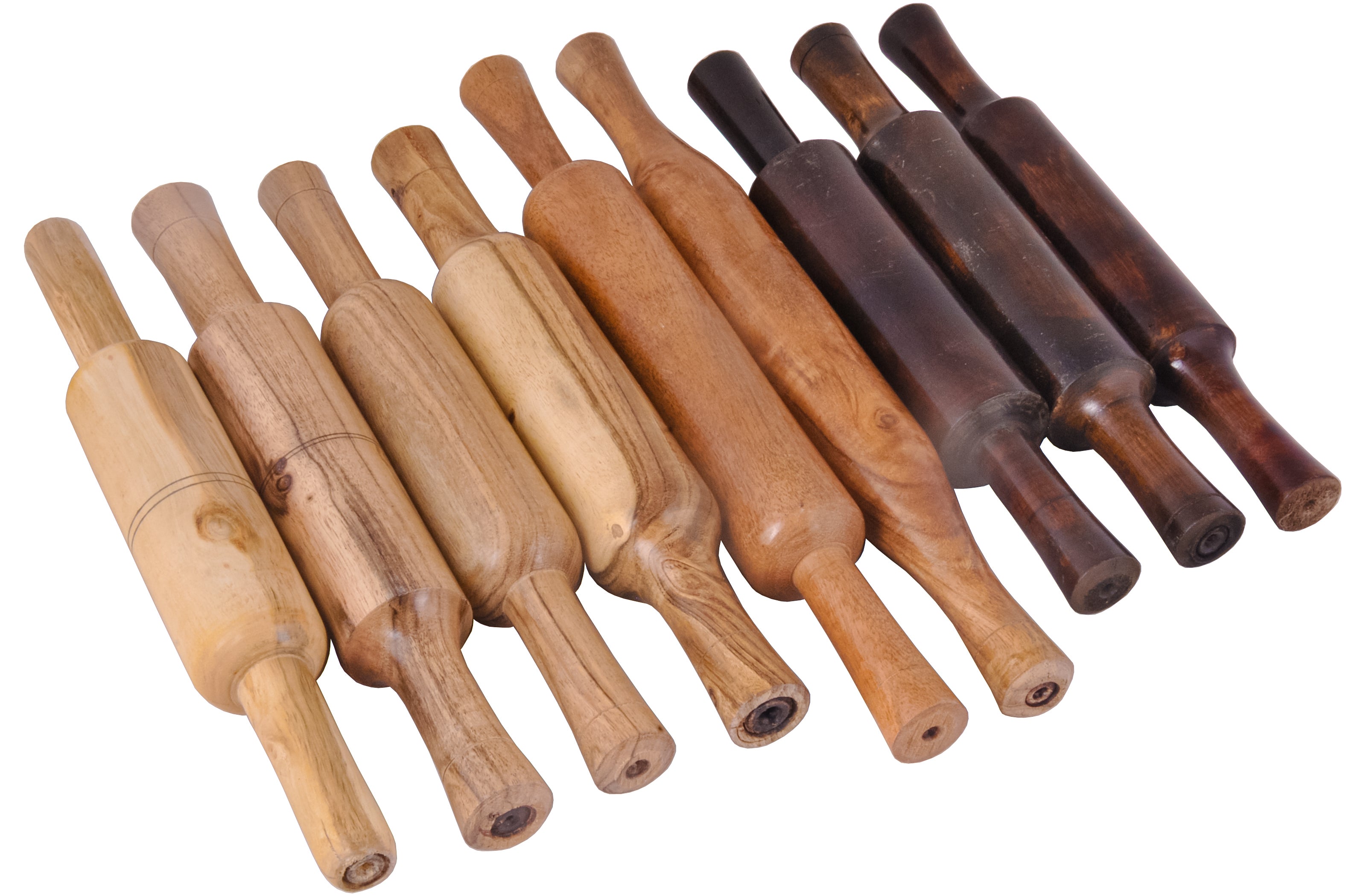 Bellan Roti Brown Wooden Belan Set for Chapati/ Roti / paratha / Puri / Papad | Wo ...