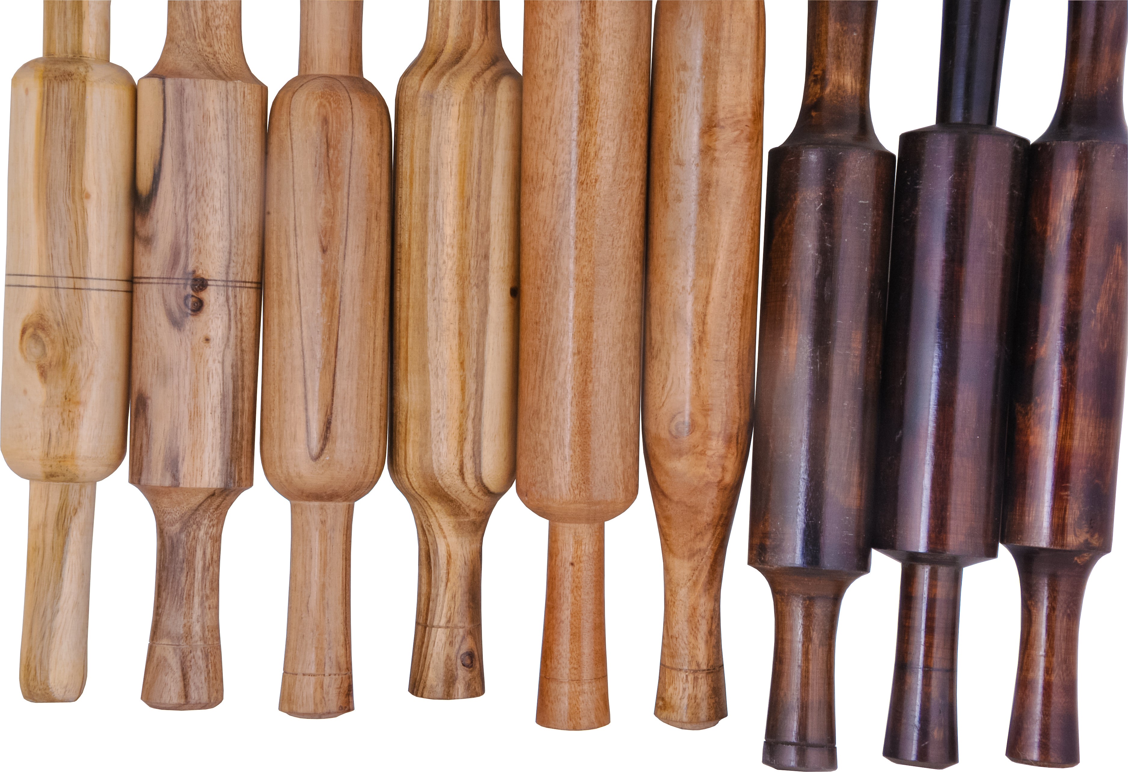 Bellan Roti Brown Wooden Belan Set for Chapati/ Roti / paratha / Puri / Papad | Wo ...